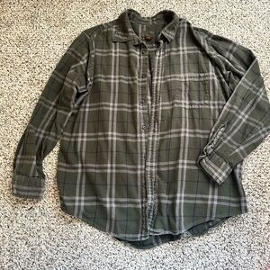 Men's Green Plaid Shirt